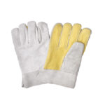 Guantes de carnaza reforzado en vaqueta manga corta